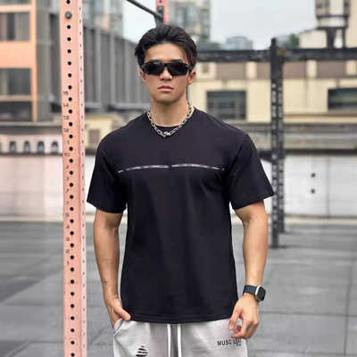 半袖纯棉透气简约薄款宽松男士