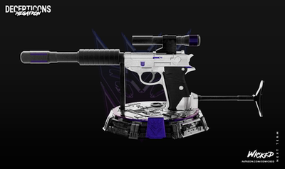 《变形金刚》威震天木仓形态% 已分件 3D模型stl文件