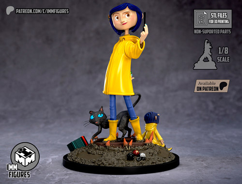 鬼妈妈 Coraline IMM版 已分件 3D模型Stl文件