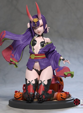 《FateGrand Order》酒吞童子(双体版)含支撑已分件3D模型stl文件