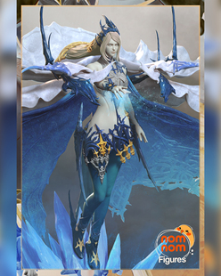 《最终幻想15》冰女皇Shiva(含半身像)  已分件 3D模型Stl文件