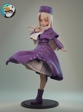 《Fatestay night》伊利亚斯菲尔·冯 已分件 3D模型Stl文件