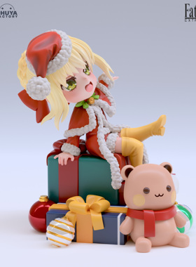 《FateEXTRA》圣诞尼禄 已分件 3D模型stl数据文件