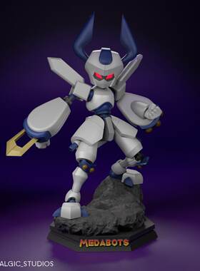 动画《徽章战士》洛克修 已分件 3D模型stl文件