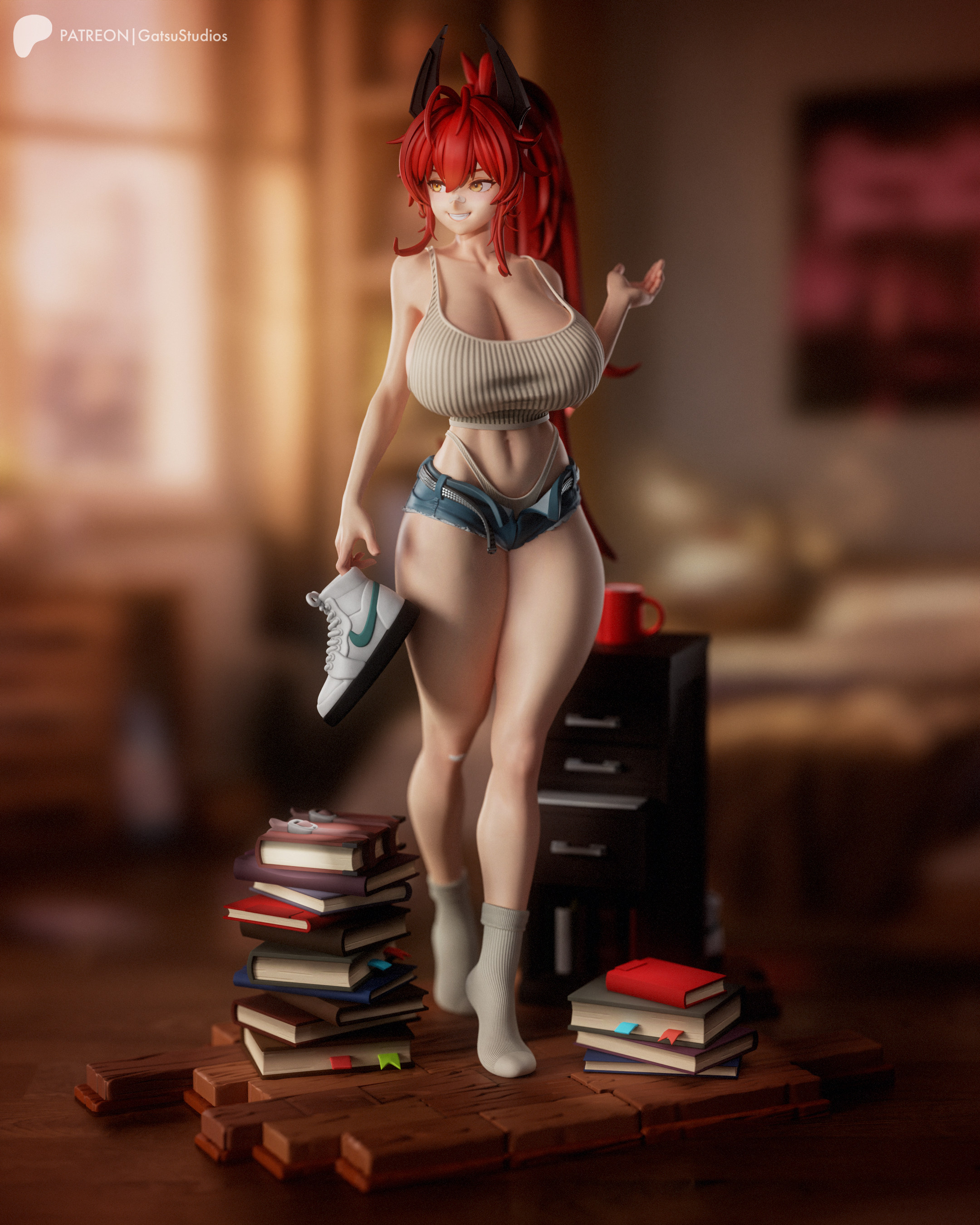胜利女神 ‌小红帽(双体) Gatsu版 ‌已分件 3D模型Stl文件