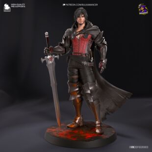 《最终幻想XVI》克莱夫·罗兹菲尔德 含支撑已分件 3D模型stl文件