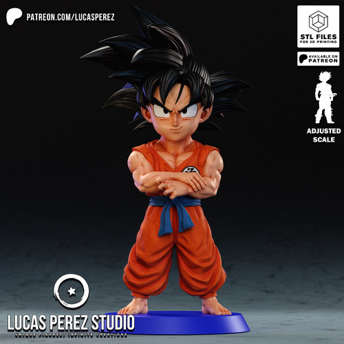 《龙珠》Q版孙悟空 LucasPerez版 ‌ 已分件 3D模型Stl文件