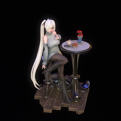 胜利女神  灰姑娘(含支撑) Chuya版 ‌已分件 3D模型Stl文件