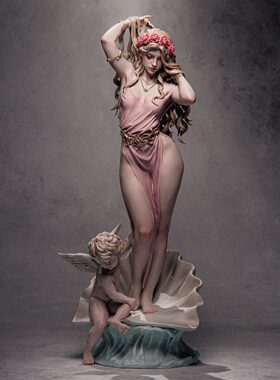古希腊神话爱情美丽女神 阿佛洛狄忒 Ca版 已分件 3D模型Stl文件
