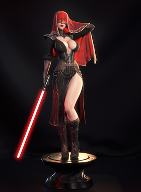 《星球大战》维萨斯(双体含支撑) Abe3D版 已分件 3D模型Stl文件