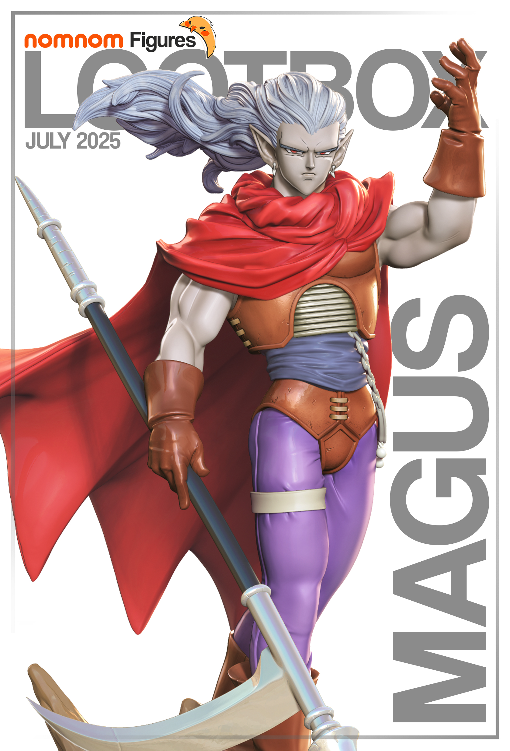 《时空之轮》魔王(含支撑) nomnom版 已分件 3D模型Stl文件