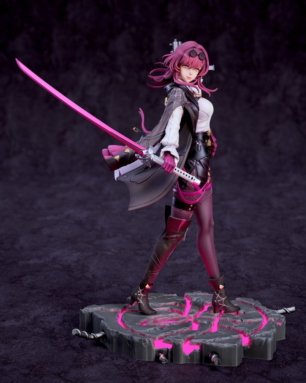 游戏《崩坏：星穹铁道》角色 卡芙卡 已分件 3D模型stl数据文件