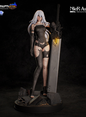 《尼尔:机械纪元》尤尔哈A型二号Shinobu版 已分件 3D模型Stl文件