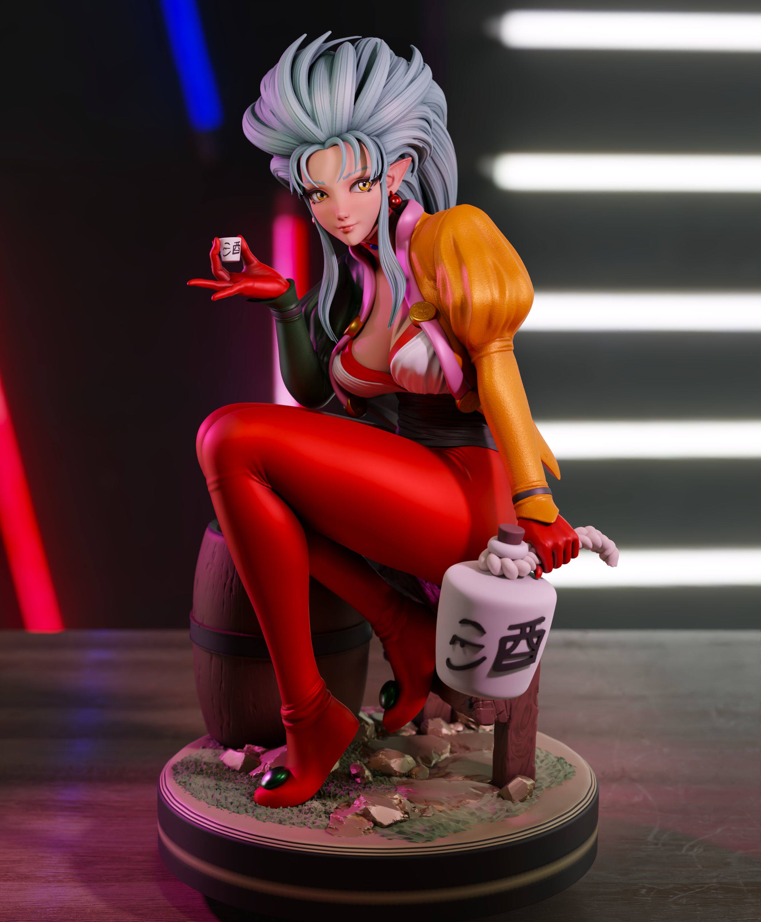 《天地无用》白眉魉呼(双体) Momoji版 已分件 3D模型Stl文件