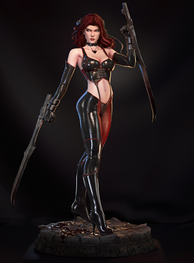 《吸血莱恩》莱恩(含支撑) Abe3D版 已分件 3D模型Stl文件