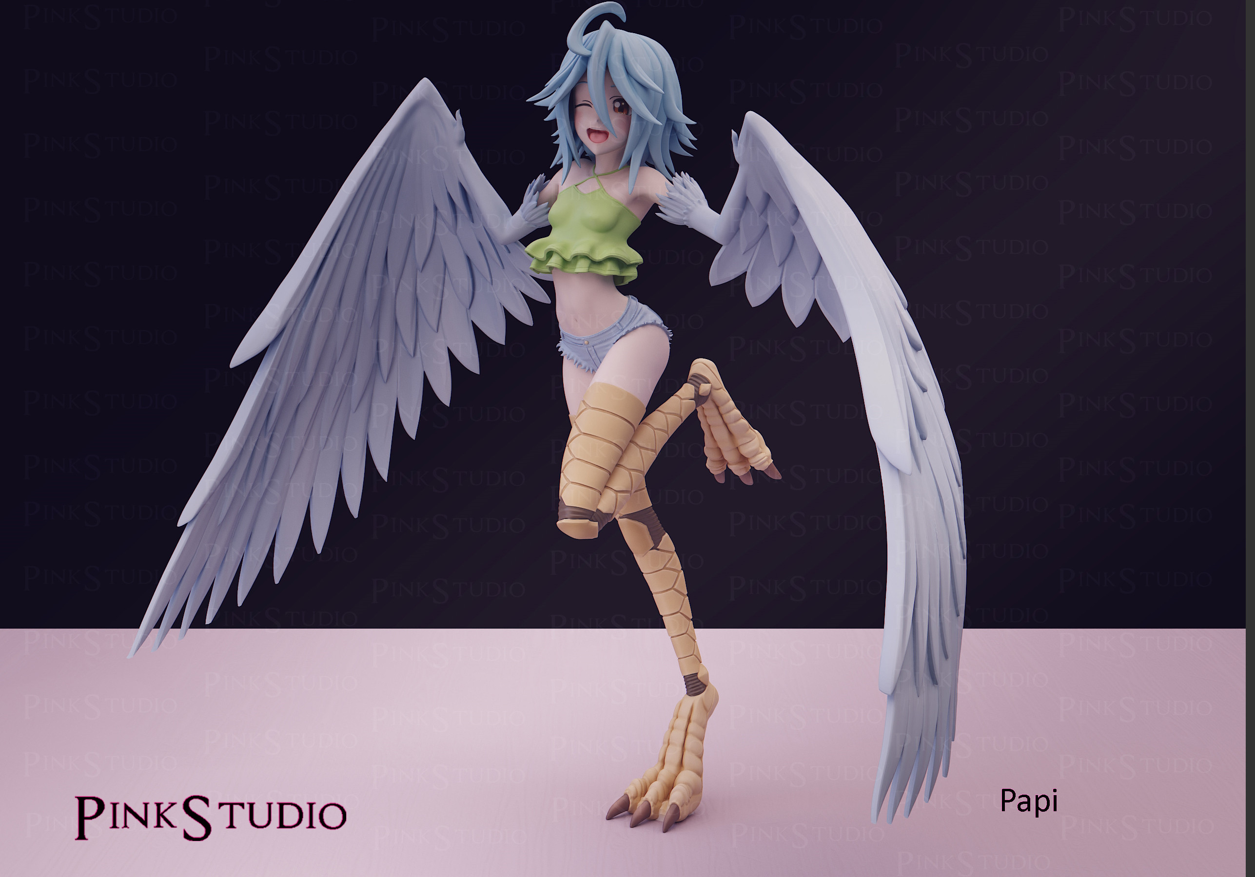 《魔物娘的同居日常》帕比 已分件 3D模型Stl文件