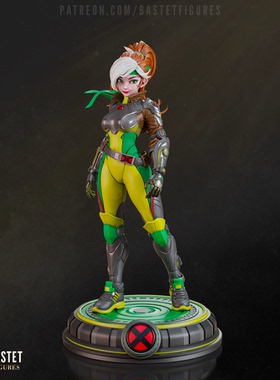 《X战警》罗刹女(含支撑) Bastet版 已分件 3D模型Stl文件