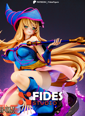 《游戏王》黑魔导女孩(含支撑) Fides版 已分件 3D模型Stl文件