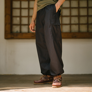 Smart RESEED 裤 日系深靛蓝工装 Chic 简约百搭宽松直筒束脚裤