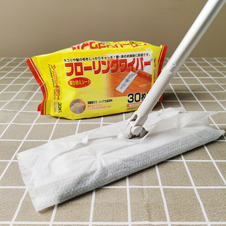 地板清洁干巾纸一次性静电除尘拖把替换纸家用拖地擦地吸尘纸免洗