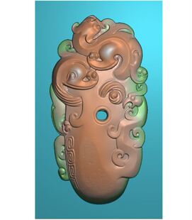 最新款精雕图 扫描大师手工雕刻图 龙精雕图 s0043龙