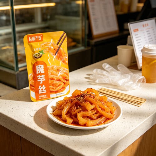 辰颐严选魔芋爽五香魔芋丝高纤Q弹脆爽即食追剧解馋休闲小零食