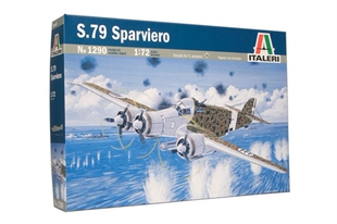 津卫模谷 意大利ITALERI1290 1/72S.79食雀鹰SPARVIERO鱼雷轰炸机