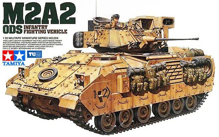 津卫模谷 田宫35264 1/35 美军 m2a2 布莱德利 步兵战车拼装坦克