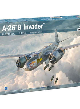 津卫模谷 意大利ITALERI 1274 1/72 A-26 A/B 入侵者 战斗轰炸机