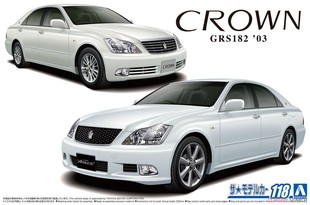 津卫模谷 青岛社20247 1/24 丰田 GRS182十二代丰田皇冠 拼装模型