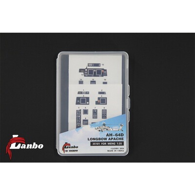 Lanbo拼装模型AH-64座舱仪表贴纸