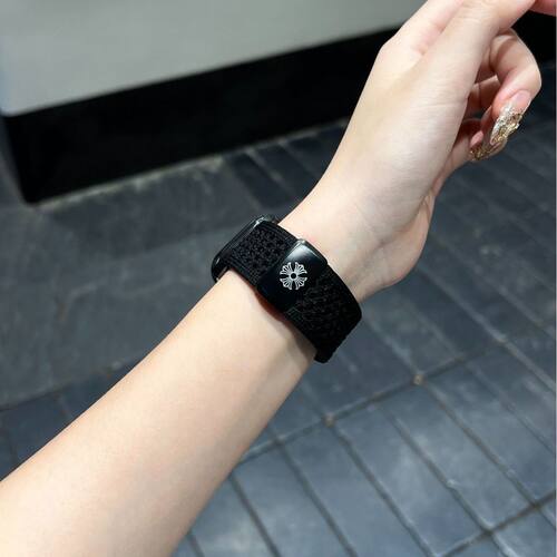 新潮流款克罗辛透气针织适用iwatch10表带11SE3456磁吸扣S789腕带
