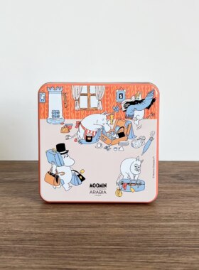 【现货】日本姆明Arabia铁盒果汁糖MOOMIN2026年夏季零食收纳盒