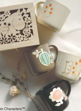 日本YAMAKA姆明亚美史力奇moomin杯子马克杯陶瓷杯早餐杯进口餐具