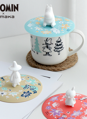 Cola Bebe日本姆明硅胶杯盖moomin周边亚美史力奇用品耐高温