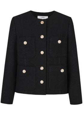 Npaia恩派雅正品国内代购澳毛针织圆领小香风夹克外套XNIAW1102AH