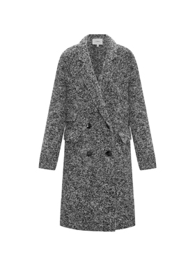 N.PAIA恩派雅正品国内代购不规则翻领双排扣毛呢外套XNJIW8308aC