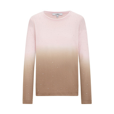 Npaia恩派雅正品国内代购羊毛烫钻渐变圆领毛衣针织衫XNJAW9542AF