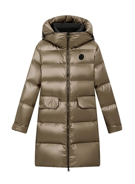 N.PAIA恩派雅正品胶茧型宽松保暖连帽白鸭绒羽绒服XNJIAY904aH