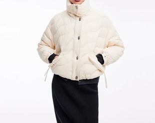 恩派雅正品国内代购多口袋立领面包服短款羽绒暖外套XWIIAY110AY