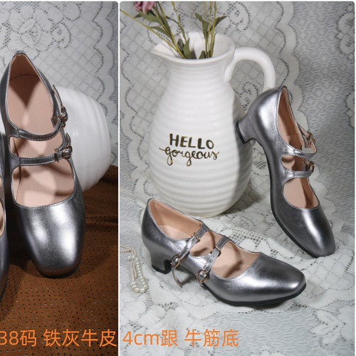 特价现货清仓头层牛皮摇摆舞鞋通勤旗袍女鞋swing春秋单鞋复古杂