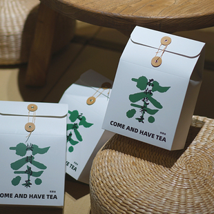 文案卡盒茶叶盒散茶简约包装白毫银针空包装一斤装简易盒支持定制