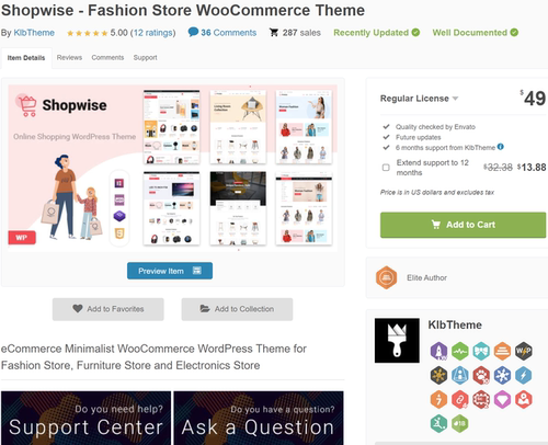正版Shopwise时装服装主题模板wordpress主题woocommerce模板