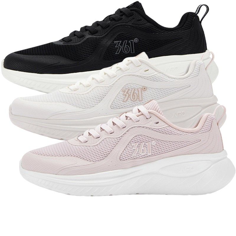 361度女鞋跑鞋2025秋季网面透气轻便高弹休闲运动跑步鞋582532226