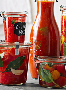 德国进口weck mold系列密封罐玻璃储物罐防潮湿调料罐果酱分装瓶