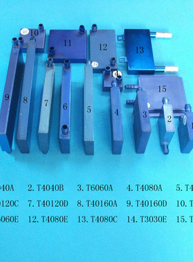 蓝色水冷头热量交换器水冷板液冷板水冷散热系统配件铝材质冷头