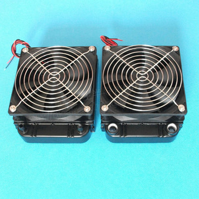 12扁管120风扇散热水排