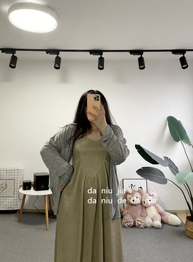清仓不退换迪士尼在逃公主肌理面料吊带连衣裙大牛家大码女装胖MM