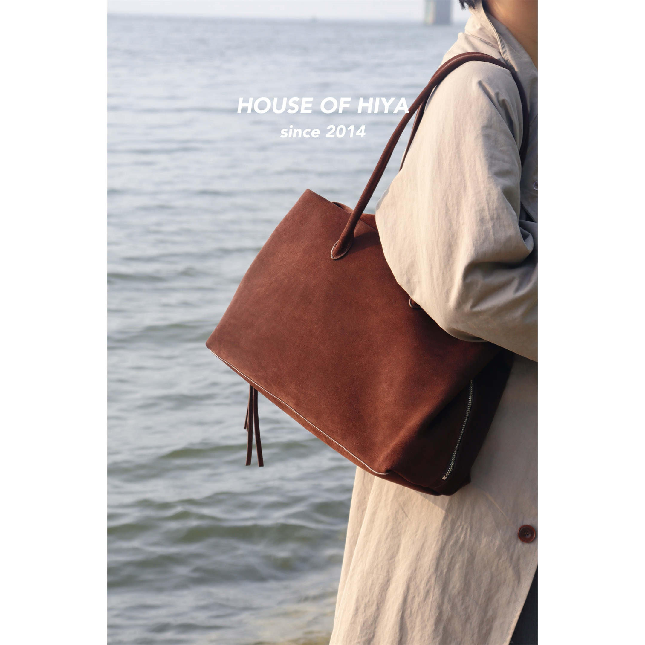 HOUSEOFHIYA复古磨砂牛皮