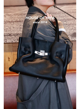 HOUSE OF HIYA 新款togo牛皮托特手提斜挎单肩铂金凯莉包